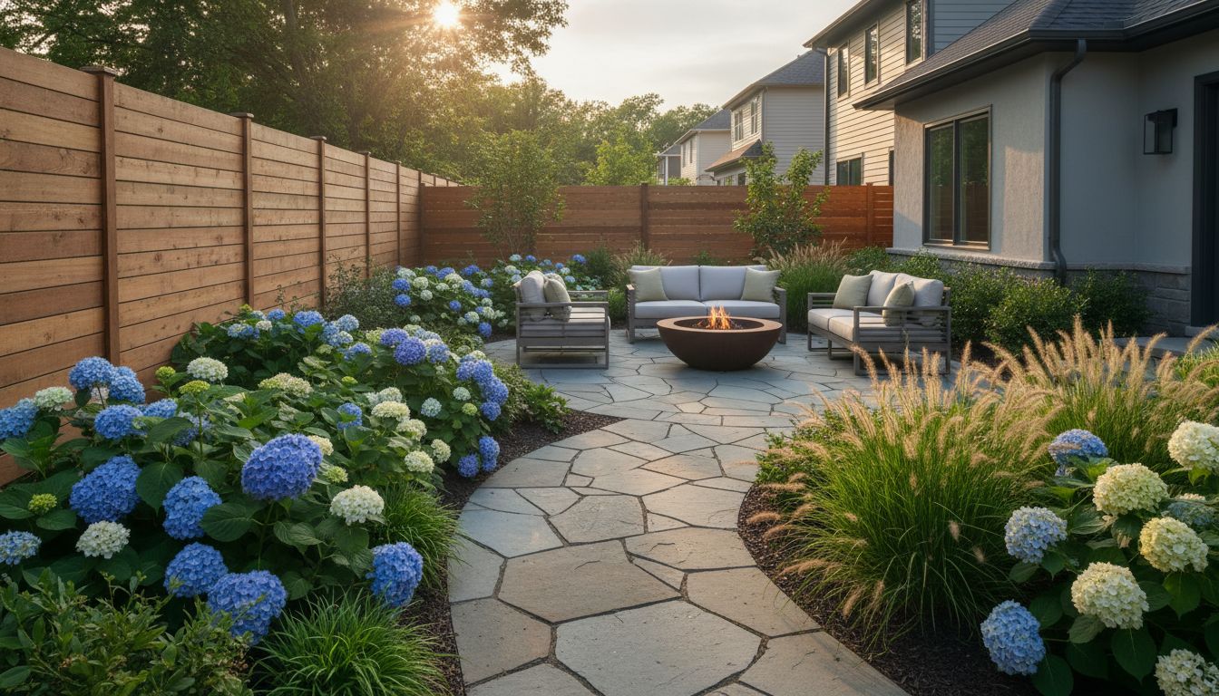 Same backyard after FlorAI AI garden design